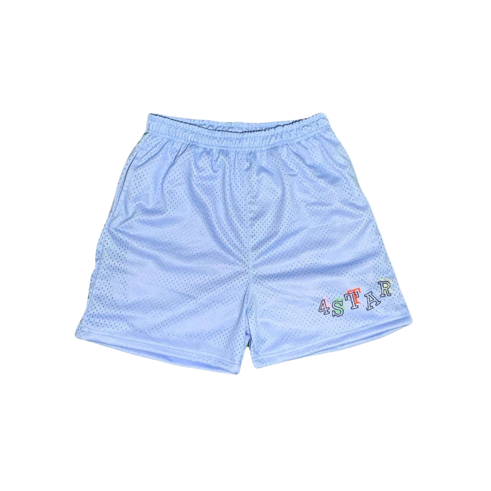 Pastel ‘4 Star’ Mesh 5’ Shorts
