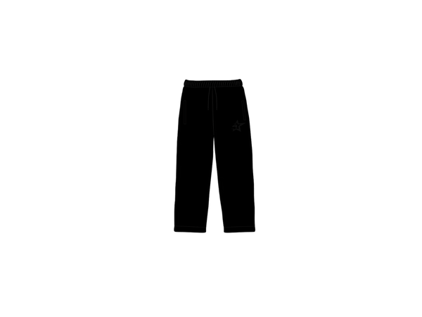 Black ‘4 Star’ Heavy N Baggy SweatPants