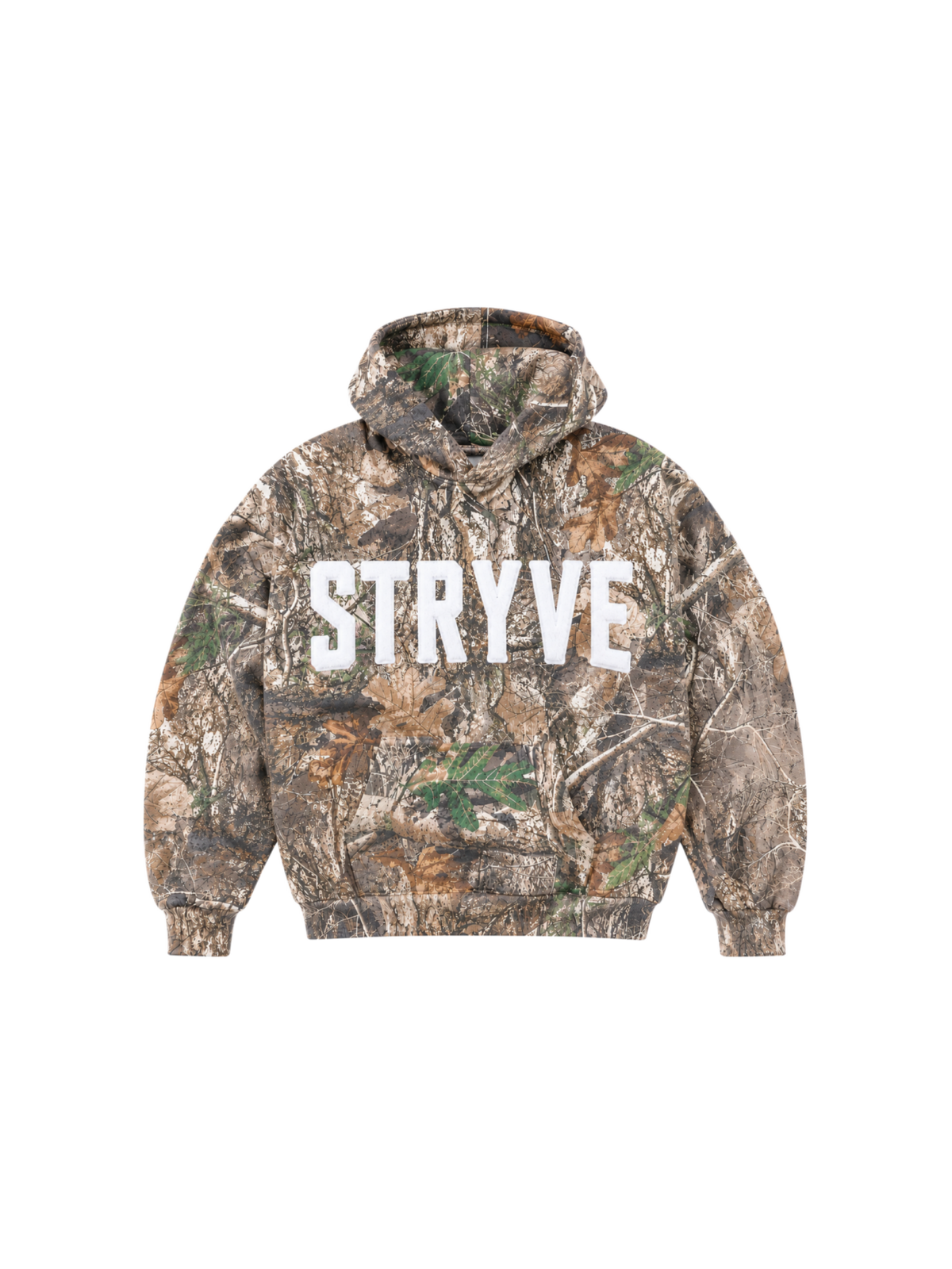 HD- Camo ‘STRYVE’ Distressed Hoodie