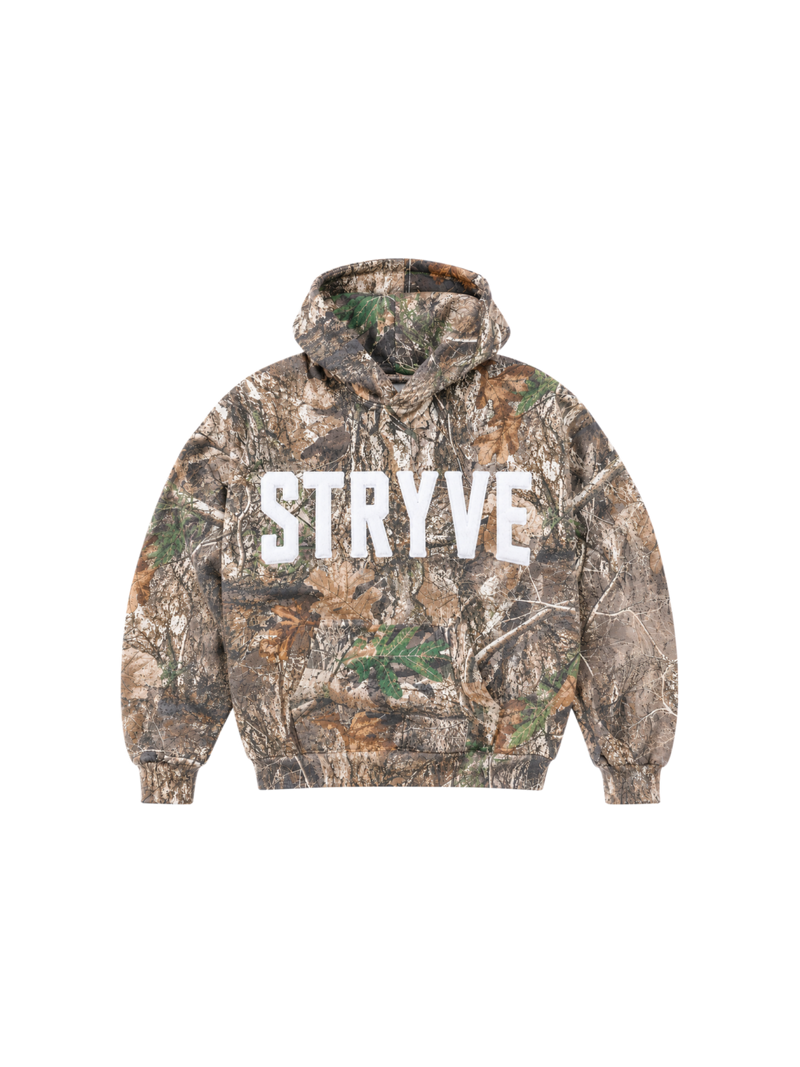 HD- Camo ‘STRYVE’ Distressed Hoodie