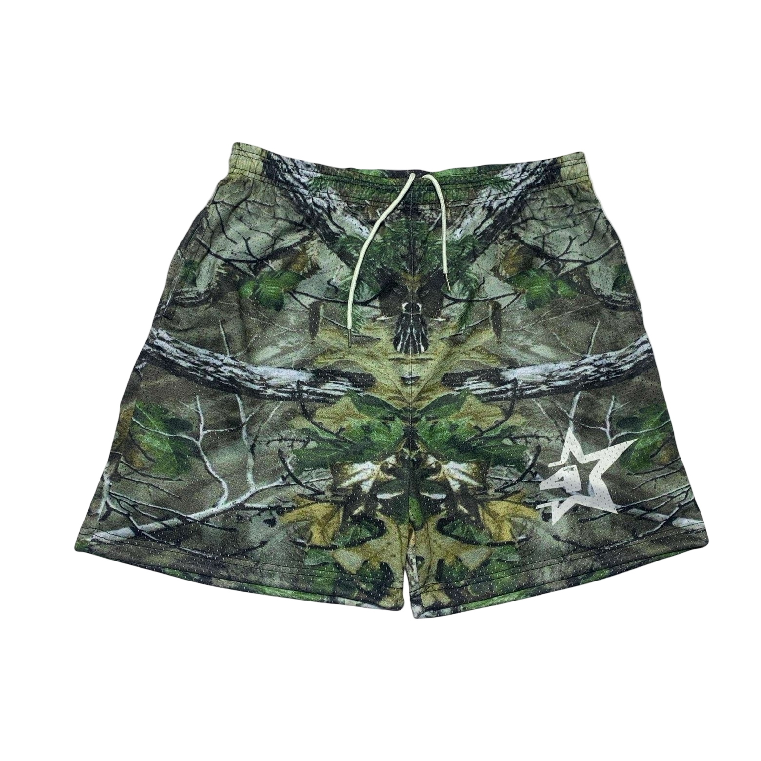 ‘4 Star’ Camo Mesh 5’ Shorts
