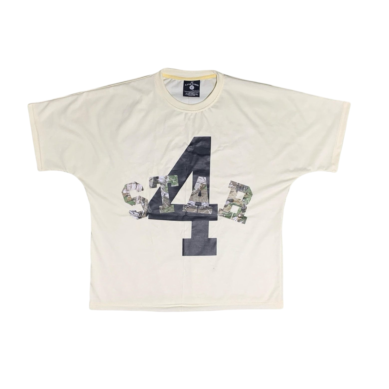 4 Star “Camo Block” Tee — Natural Energy Meets Streetwear