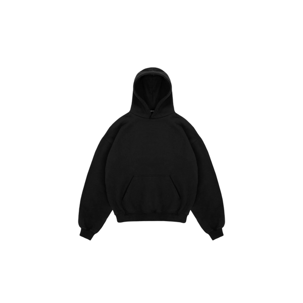 Black ‘4 Star’ Embossed Hoodie